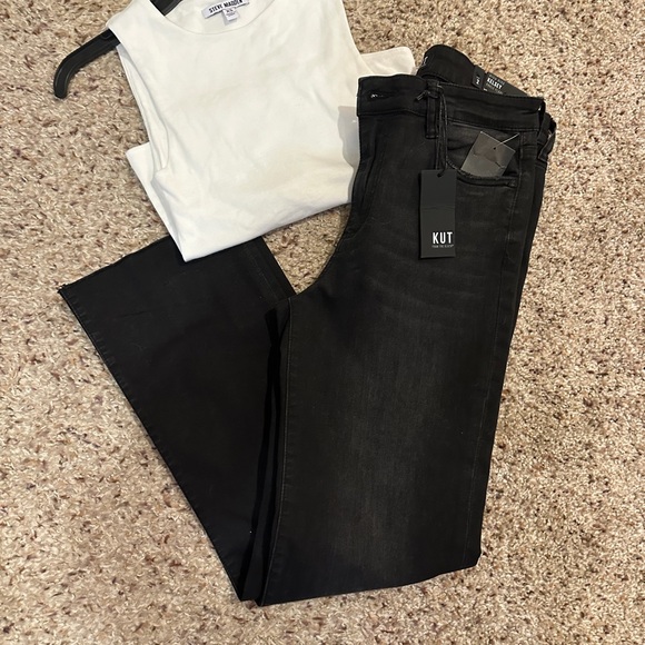 Steve Madden bundle XS 2-bodysuits Black and Ivory - Picture 6 of 6